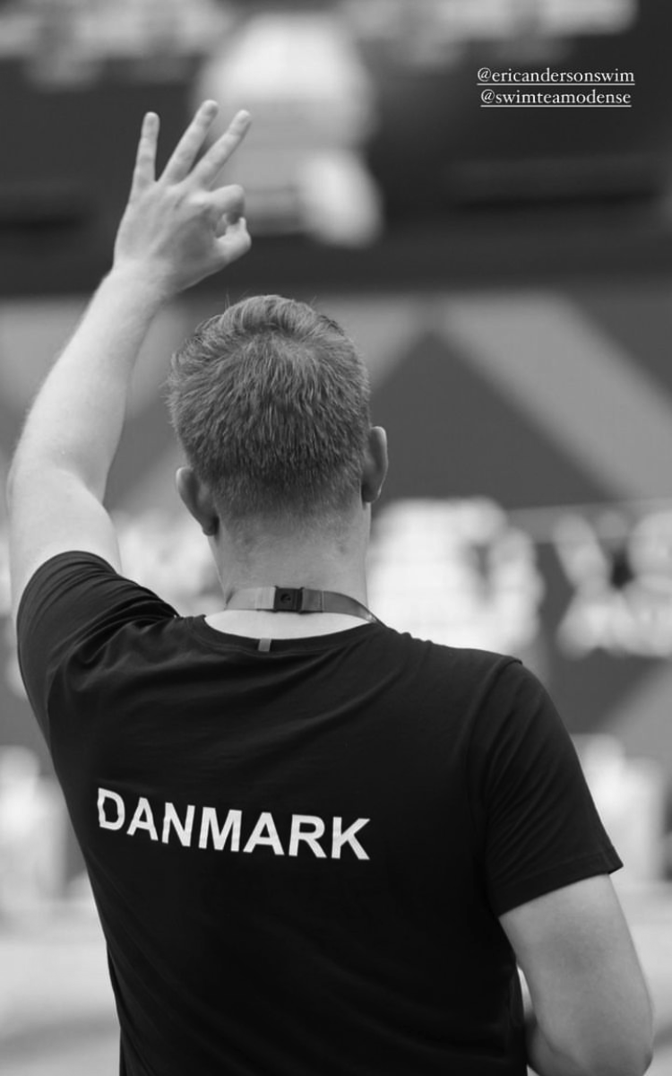 Eric Anderson coaching at World Championships